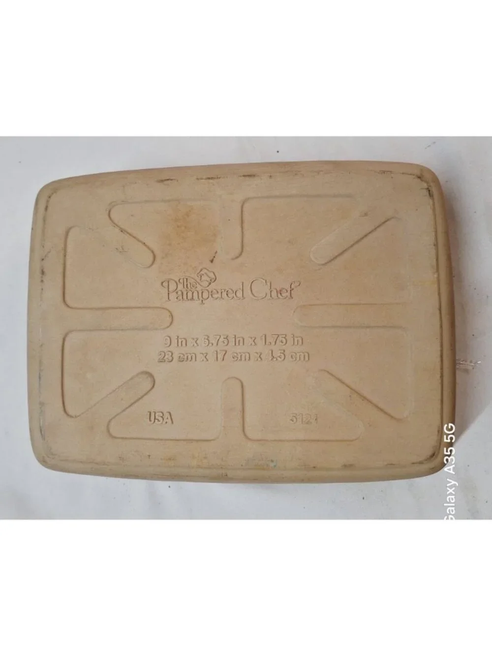 The Pampered Chef Stoneware Rectangle Baking Dish 9